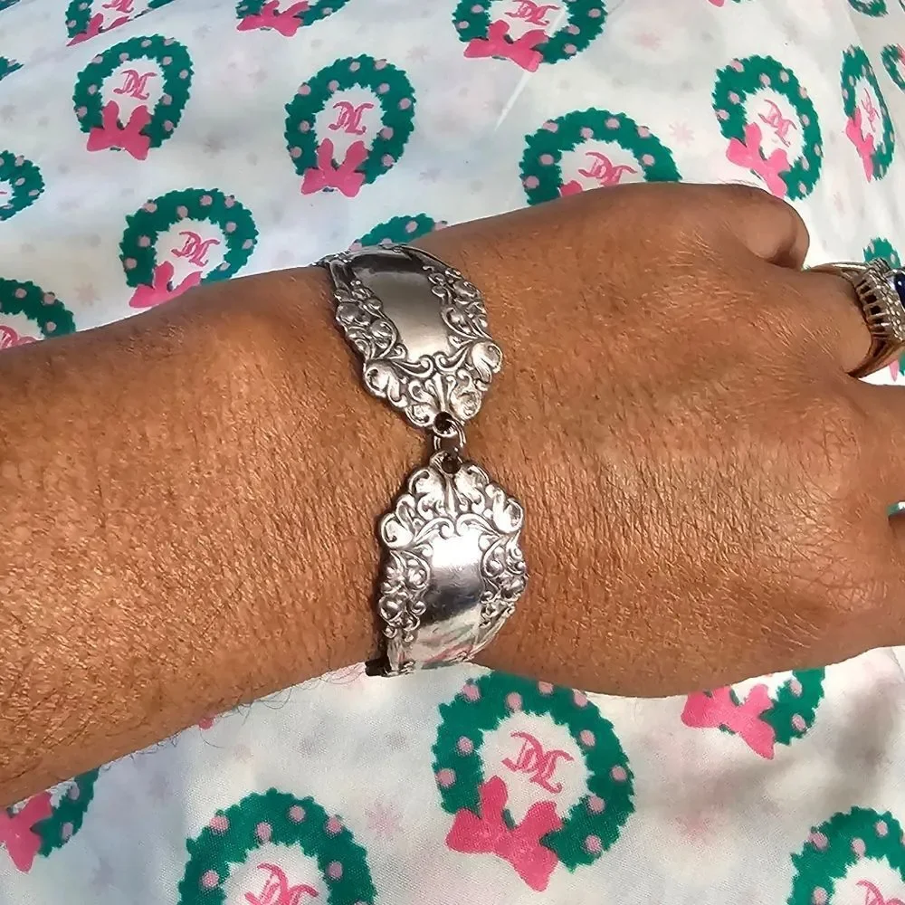 Small Triple Silver Tone Bracelet